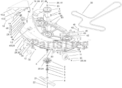 Toro 74601 (Z 17-44) - Toro 44" TimeCutter Zero-Turn Mower (SN: 210000001 - 210999999) (2001)