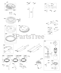 Briggs & Stratton 44R877-0002-G1 - Briggs & Stratton Vertical Engine Flywheel, Controls, Wire Harness, Alternator, Starter