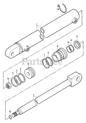 Simplicity 2096100 - Simplicity Model 430 Loader Cylinders - Tilt Eff. S/N 1692 Group (3482I46)