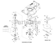 Exmark EC21KABBC - Exmark 21" Commercial Walk-Behind Mower, Kawasaki, BBC (SN: 850000 - 919999) (2010)