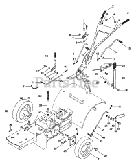 Ariens 901018 (RT 8020) - Ariens 20" Rear Tine Tiller, 8hp Kohler (SN: 000101 & Above)