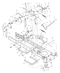 Murray 385047x51A - Murray 38" Lawn Tractor (2007) Mower Housing Suspension