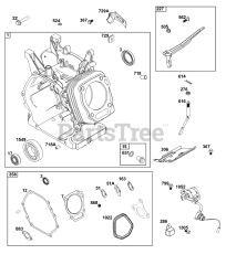 Briggs & Stratton 25T237-0347-H5 - Briggs & Stratton Horizontal Engine Cylinder Group
