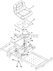 Gravely 915190 (ZT 34) - Gravely 34" Zero-Turn Mower (SN: 056000 & Above)