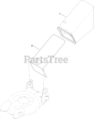 Lawn-Boy 10632 - Lawn-Boy 20" Walk-Behind Mower (SN: 313000001 - 313999999) (2013) Grass Bag and Frame Assembly