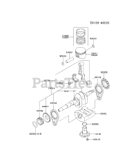 Kawasaki FE250D-AS06 - Kawasaki Engine PISTON/CRANKSHAFT