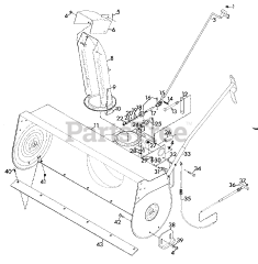 Gravely 40694 - Gravely 32" Snow Blower for 2-Wheel Tractor