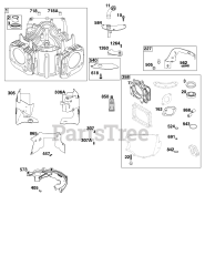 Briggs & Stratton 44N677-0043-B1 - Briggs & Stratton Vertical Engine Cylinder Group