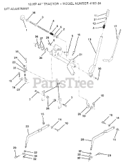Poulan 418024 - Poulan Lawn Tractor (2006-01) MOWER LIFT LEVER