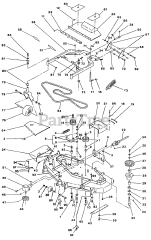 Exmark EXS-18KO - Exmark Explorer Zero-Turn Mower, 18hp Kohler (SN: 080000 - 089999) (1993) 52" Side Discharge Mower Deck &amp; Support