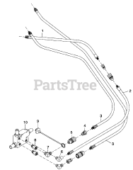 Cub Cadet 416 (590-416-100) - Cub Cadet Loader Hydraulic Hoses &amp; Fittings
