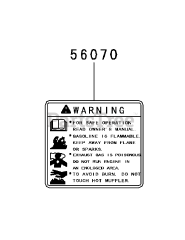 Cub Cadet XT2-LX 42 (13AGA1CS010) - Cub Cadet 42" XT2 Enduro Lawn Tractor (2015) Kawasaki FR600V-AS06 Engine Labels