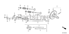 Honda GX340 UT2 QNR2/A (GCBET) - Honda Engine, Made in Thailand (SN: GCBET-2000001 - GCBET-2025452) CAMSHAFT