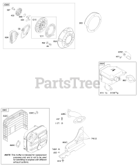 Briggs & Stratton 21X314-0110-E1 - Briggs & Stratton Horizontal Engine Exhaust System, Rewind Starter