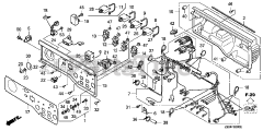 Honda EB3800X AC (EAJC) - Honda Generator, Made in China (SN: EAJC-1000001 - EAJC-9999999) CONTROL PANEL (1)