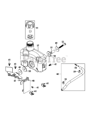 MTD 1P65N0A - MTD Engine 1P65N0A Fuel Tank
