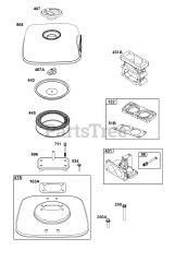 Briggs & Stratton 613377-0001-E1 - Briggs & Stratton Horizontal Engine Air Cleaner Group