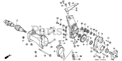 Honda H5518 NA4/B (TZAC) - Honda Multi-Purpose Tractor, Made in Japan (SN: TZAC-2000001 - TZAC-2499999) 4WD FRONT FINAL CASE