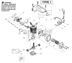 Poulan 2550 SE - Poulan Silver Edition Chainsaw, Type 1 (2008-03)