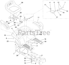 Toro 13AX60RH544 (LX 460) - Toro Lawn Tractor (SN: 1A056B50000 & Above) (2006)
