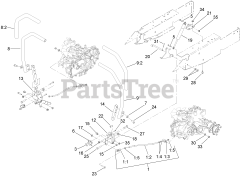 Toro 74409 (Z 340) - Toro 40" Z Master Zero-Turn Mower, Side-Discharge Deck (SN: 270000001 - 270000700) (2007) Motion Control Assembly