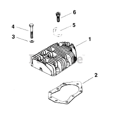 Kohler M14-601533 - Kohler Magnum Engine, Made for Moridge Mfg., 14hp, 10.5kW Cylinder Head 03070037105