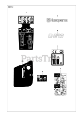 Husqvarna R 216 (967150601) - Husqvarna Swedish Riding Mower (2013) DECALS