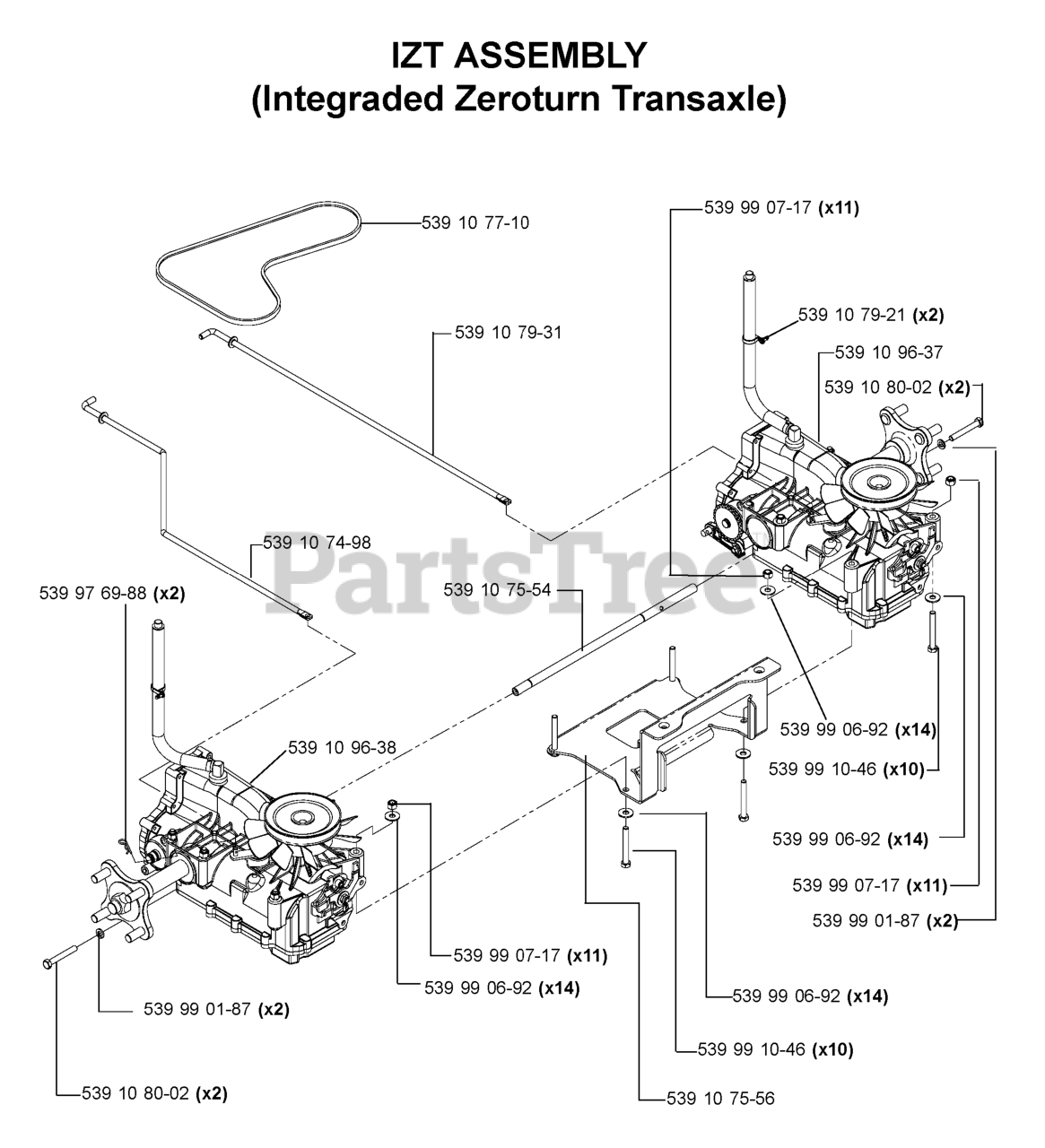 断線 Husqvarna Z 4818 (968999250) - Husqvarna 48