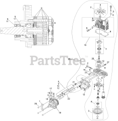 Exmark LZS749AKC724A1 - Exmark 72" Lazer Z S-Series Zero-Turn Mower, Kohler ECV749 (SN: 408644346 - 411294211) (Rev A) (2021) RH Hydro Assembly No. 135-7904