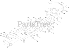 Toro 77502 - Toro 50" TimeCutter MyRide Zero-Turn Mower (SN: 417162420 - 417399999) Frame Assembly