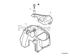 Echo EDR-260 - Echo Reversible Engine Drill (SN: E01807001001 - E01807999999) Engine Cover