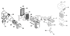 Kohler CS8.5-951507 - Kohler Command PRO Engine, Basic Version, 8.5hp, 6.34kW Air Intake/Filtration TP-2536