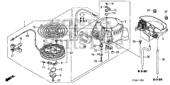 Honda BF15 DK0 SHSA (BALJ) - Honda Outboard Engine, Made in Japan (SN: BALJ-1400001 - BALJ-9999999) RECOIL STARTER
