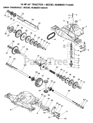 Electrolux/AYP T 1444 D - Electrolux/AYP Lawn Tractor (1993) TRANSAXLE
