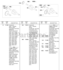 Briggs & Stratton 185437-0276-E1 - Briggs & Stratton Horizontal Engine Crankshaft