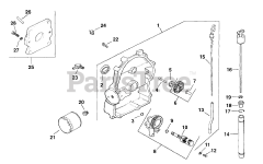 Exmark EXS-20KC - Exmark Explorer Zero-Turn Mower, 20hp Kohler (SN: 090000 - 101999) (1994) Oil Pan/Lubrication - Pg. 25