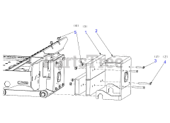 Cub Cadet 59A50010 (59A50010150) - Cub Cadet Front Mount Bagger Weight Kit (2018) General Assembly