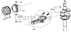 Subaru Robin EA190VS5010 (EA190V) - Subaru Robin Engine 200 Crankshaft