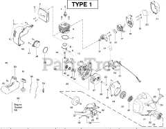Poulan PP 258 TP - Poulan Pole Saw, Type 1 (2008-12)