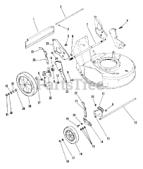 Ariens 911019 (LM 21 SE) - Ariens 21" Self-Propelled Walk-Behind Mower, 5hp Tecumseh (SN: 024500 & Above) Wheels And Adjusters