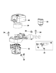 Troy-Bilt 170-TU - Troy-Bilt Engine 170-TU Air Cleaner