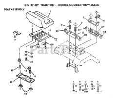 Weed Eater WEY 12542 A - Weed Eater Lawn Tractor (1993)