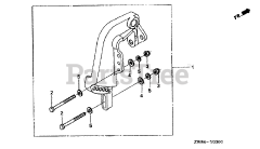 Honda BFP8 D2 XRA (BAAJ) - Honda Outboard Engine, Made in Japan (SN: BAAJ-1100001 - BAAJ-9999999) OUTBOARD INSTALLATION KIT