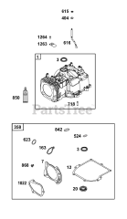Briggs & Stratton 103M02-0107-F1 - Briggs & Stratton Vertical Engine Cylinder Group