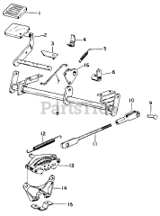 Cub Cadet 1604 (143-580-100) - Cub Cadet Garden Tractor Brakes &amp; Connections-582-SN 720000 &amp; Below