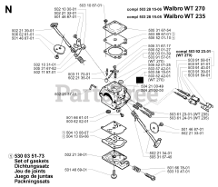 Husqvarna 225 E - Husqvarna Handheld Edger (1997-02) CARBURETOR DETAILS