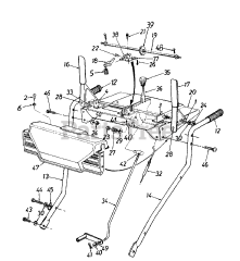 MTD 314-610E000 - MTD Snow Thrower (1994) Engagement Handle Assembly
