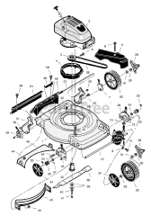 Scotts 228510x31A - Scotts 22" Walk-Behind Mower (2001) Mower Housing Assembly