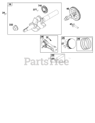 Briggs & Stratton 15T232-0011-F8 - Briggs & Stratton Horizontal Engine Crankshaft Group