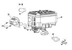 Troy-Bilt 270-VU - Troy-Bilt Engine 270-VU Muffler